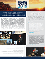 2016 Business of Water Highlights