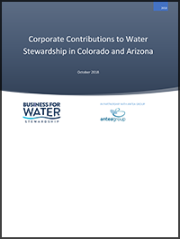Corporate Contributions to Water Stewardship in Colorado and Arizona, Full Report